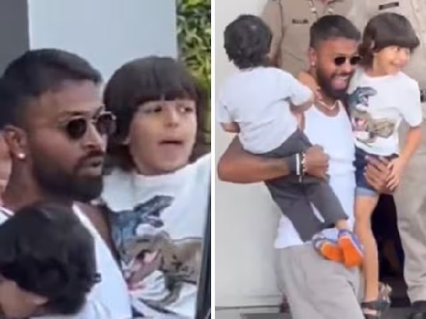 Hardik pandya met his son agastya for the first time after divorce, said while sharing the picture