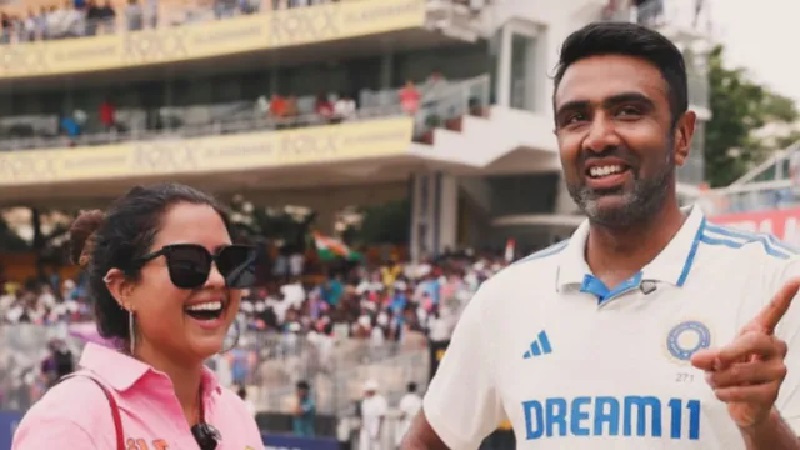 Ravindra ashwin wife preeti surrounded him with funny questions at chepauk