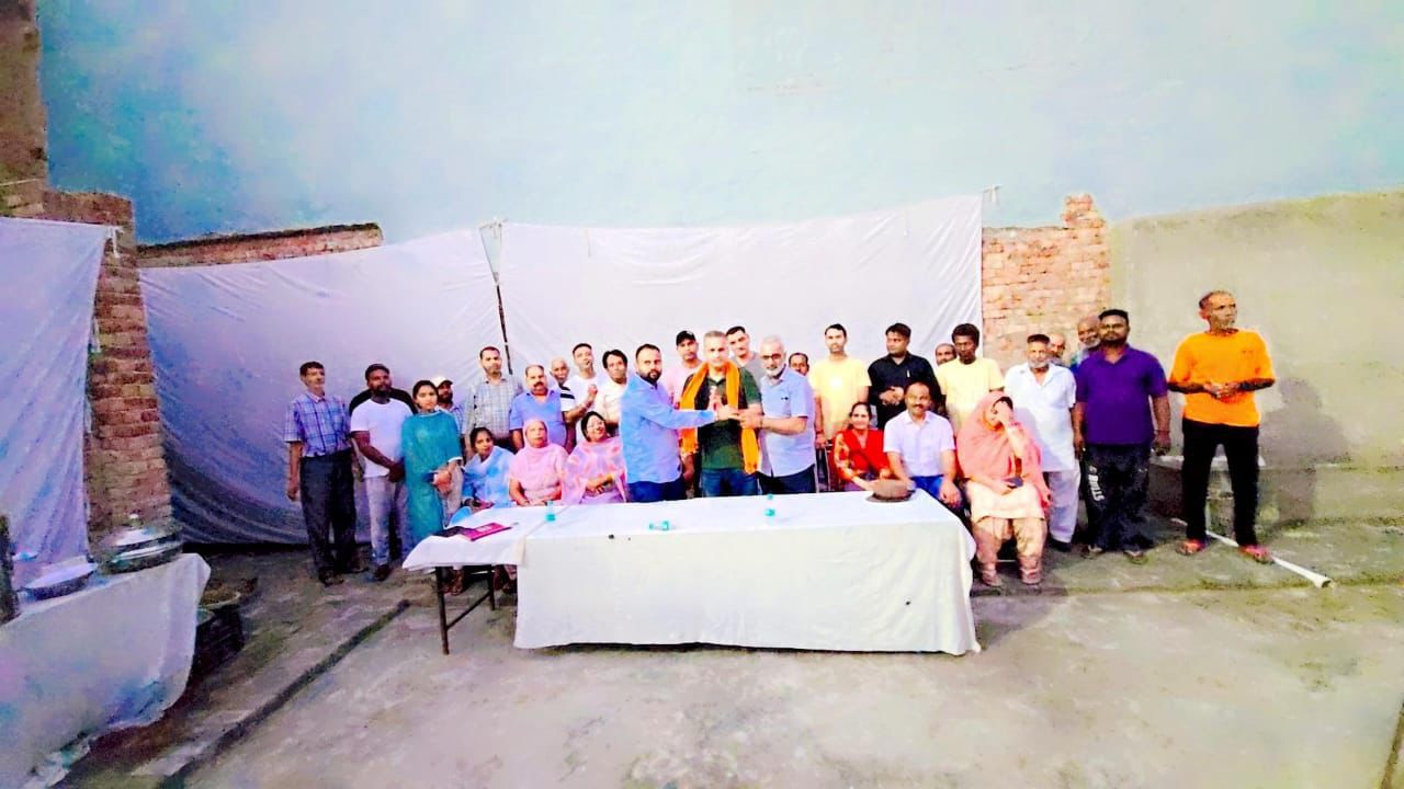 सुरेंद्र मेहन जालन्धर कैंट विधानसभा जंडियाला मे भाजपा के निर्विरोध पंच बने