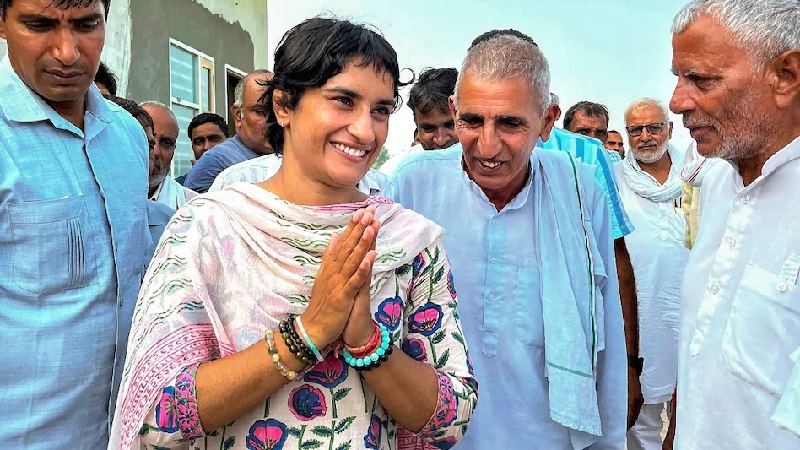 Vinesh phogat historic win in haryana elections 2024, signs of a new beginning in politics