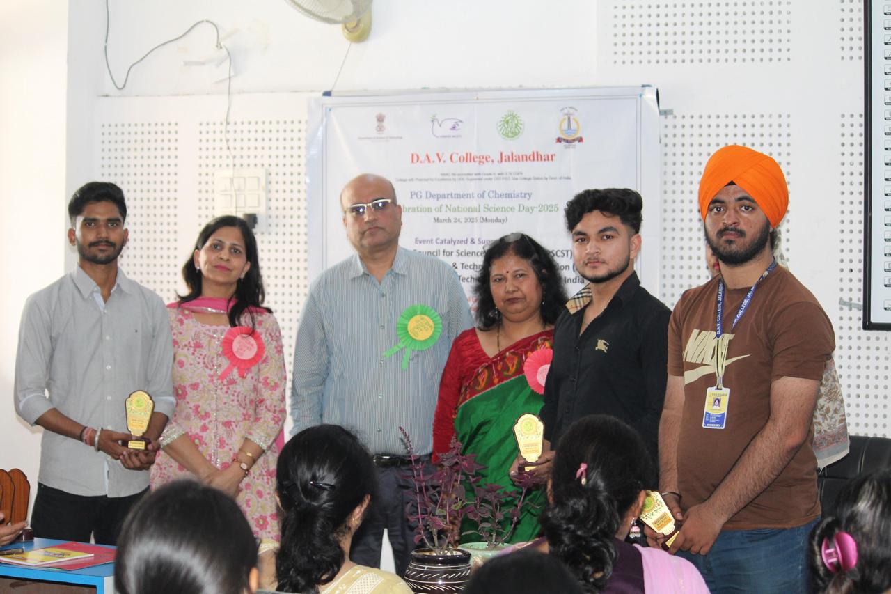 DAV College Jalandhar's Postgraduate Chemistry Department Celebrates NSD 2025