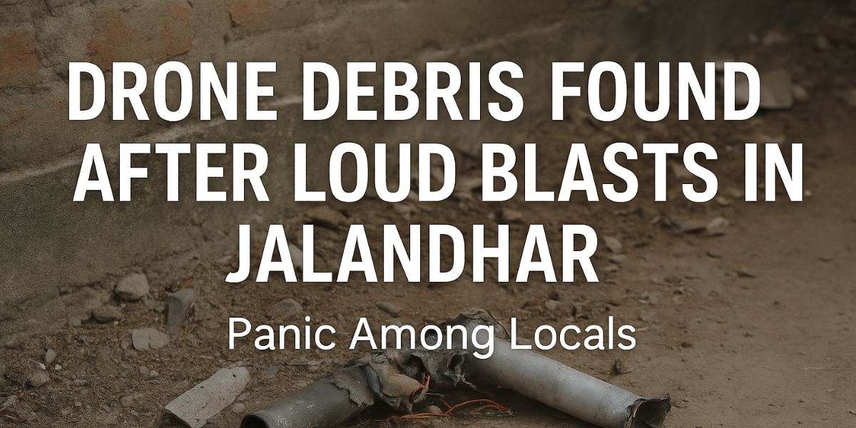 Drone Debris Found After Loud Blasts in Jalandhar â€“ Panic Among Locals