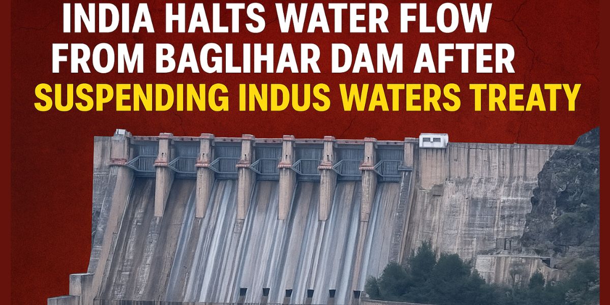 India Halts Water Flow from Baglihar Dam After Suspending Indus Waters Treaty