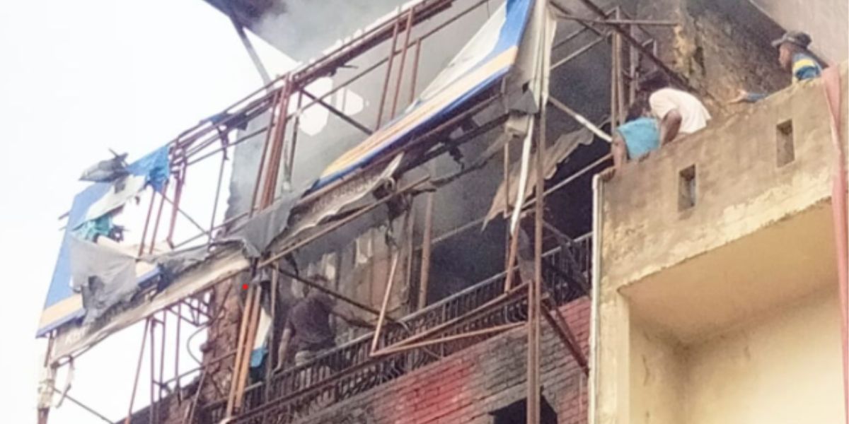 Massive Fire Breaks Out at Khurana Enterprise in Jalandhar, Flames Engulf Four Floors