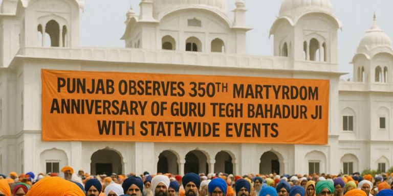 Read more about the article गुरु तेग बहादुर जी की 350वीं शहादत वर्षगांठ, पंजाब में राज्यस्तरीय आयोजन