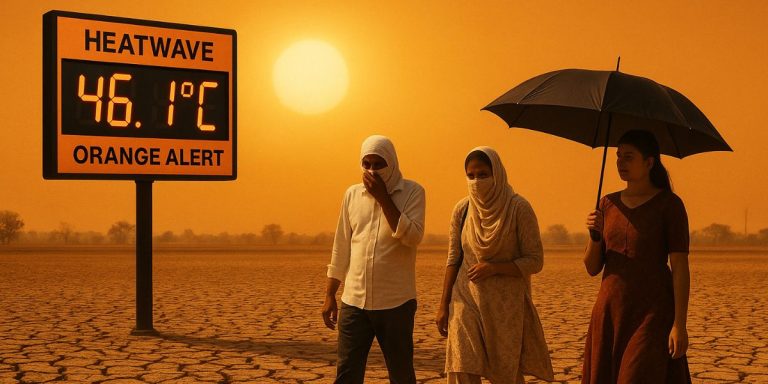 Read more about the article पंजाब में भीषण गर्मी का कहर जारी,46.1 डिग्री सेल्सियस पार — मौसम विभाग ने जारी किया ऑरेंज अलर्ट
