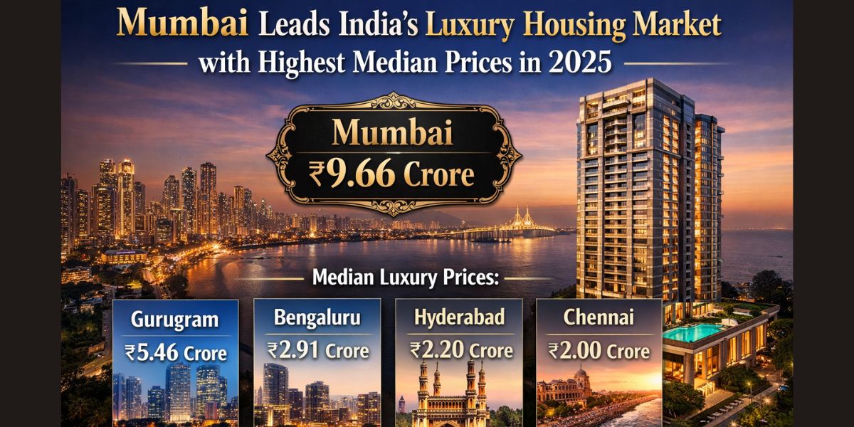 Mumbai Leads India’s Luxury Housing Market with Highest Median Prices in 2025