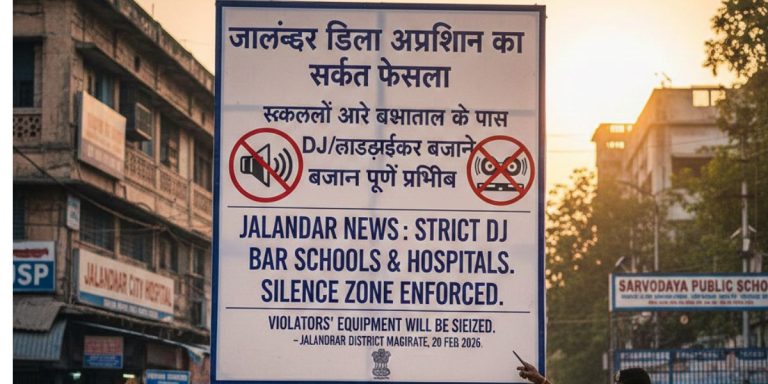 Read more about the article जालंधर प्रशासन का बड़ा एक्शन: अब स्कूल और अस्पतालों के पास DJ बजाया तो खैर नहीं, सीधा सामान होगा जब्त!
