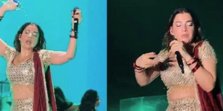 Read more about the article Jasmine Sandlas के ‘वॉटर स्टंट’ पर विवाद: लाइव शो में लिप-सिंकिंग को लेकर उठे सवाल